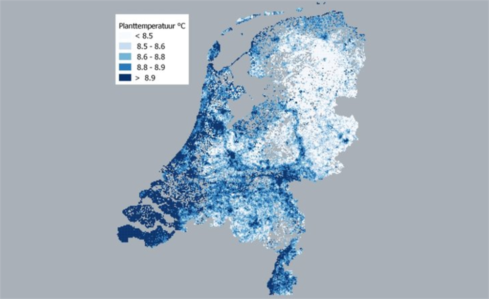 Klimaatkaart van de Nederlandse flora