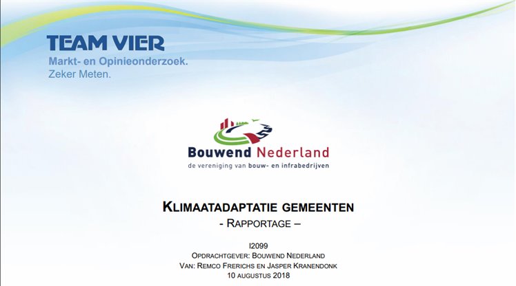 Bouwend Nederland - klimaatadaptatie gemeenten