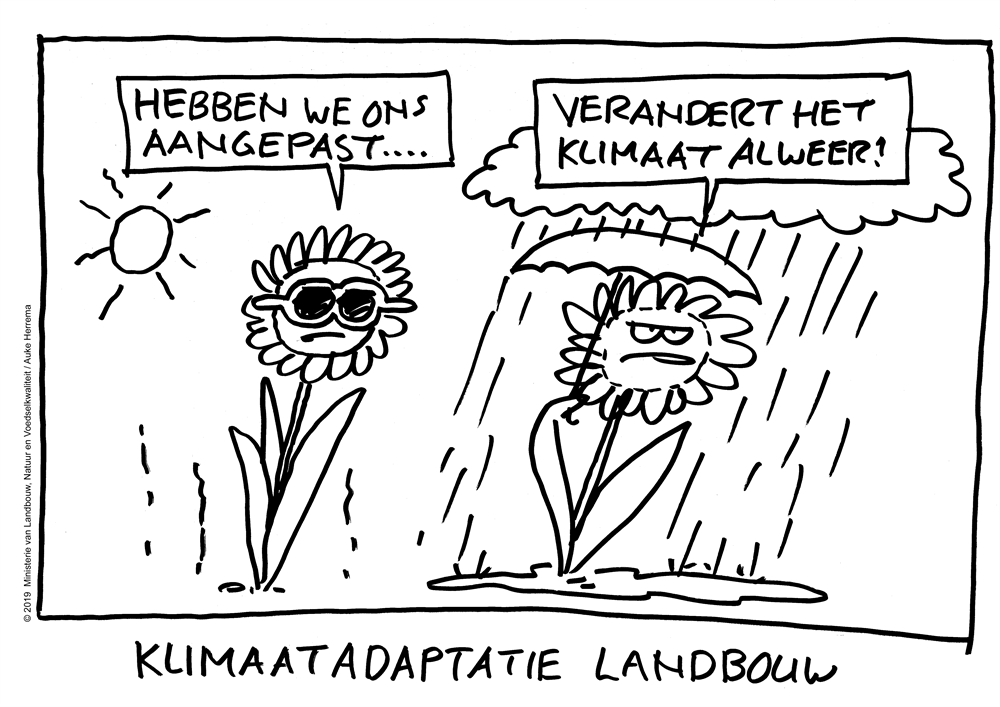 Werkconferentie klimaatadaptatie landbouw de cartoon 1