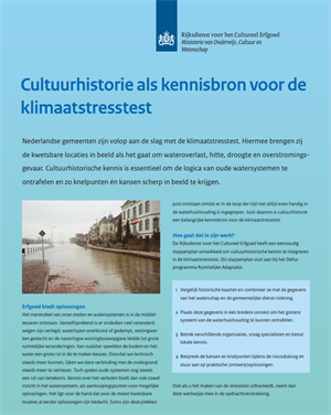 Cultuurhistorie als kennisbron voor de klimaatstresstest