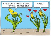 Cartoon over gewassen die klimaatbestendig zijn