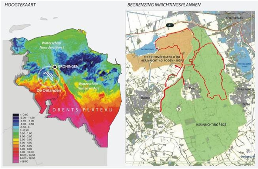 Kaartweergaven van De Onlanden