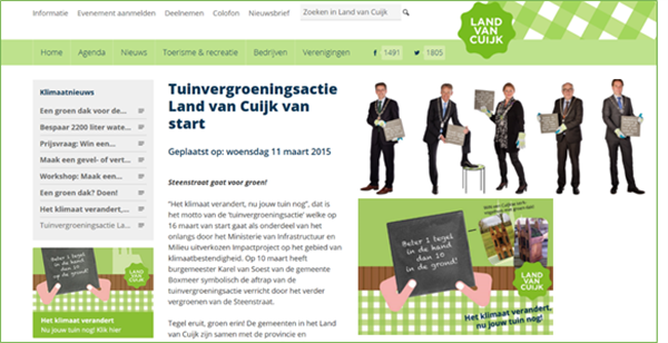 Website Land van Cuijk