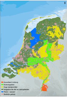 Landschapstypenkaart Nederland