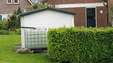 Regenwatertank voor groene muur bij Nessersluis Waterveen Floris Boogaard