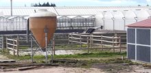 Regenwatertank voor irrigatie in kassen