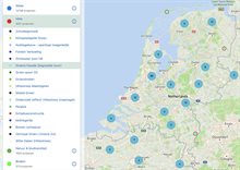ClimateScan kaart met groene gevels in Nederland