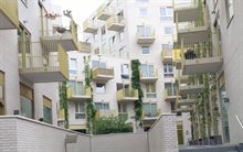 Verticale vergroening met groene gevels bij nieuwbouw in Delft